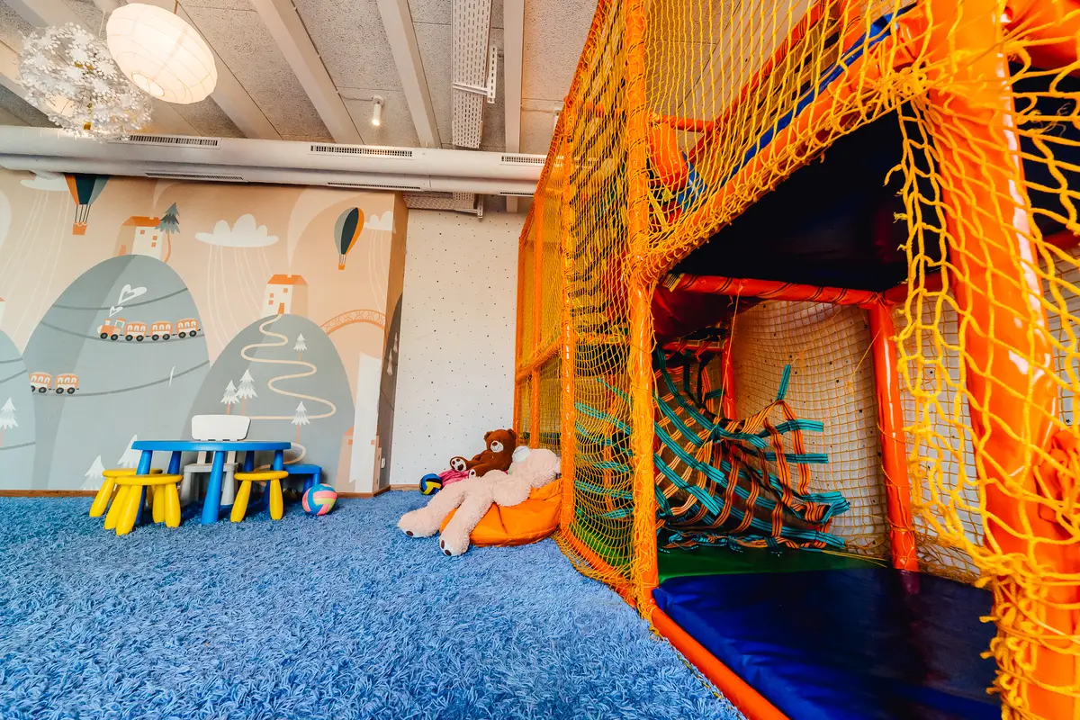 Climbing area in the playroom